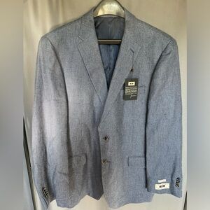 Joseph Abboud navy tweed two-button men’s blazer 48R